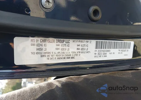 2012 Dodge Challenger Sxt from USA, damaged, VIN 2C3CDYAG5CH280854